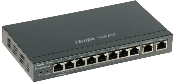 10 prievadų maršrutizatorius Ruijie Reyee RG-EG210G-P-V3