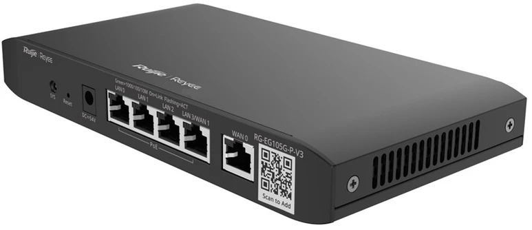 5 prievadų maršrutizatorius Ruijie Reyee RG-EG105G-P-V3 (Gateway)
