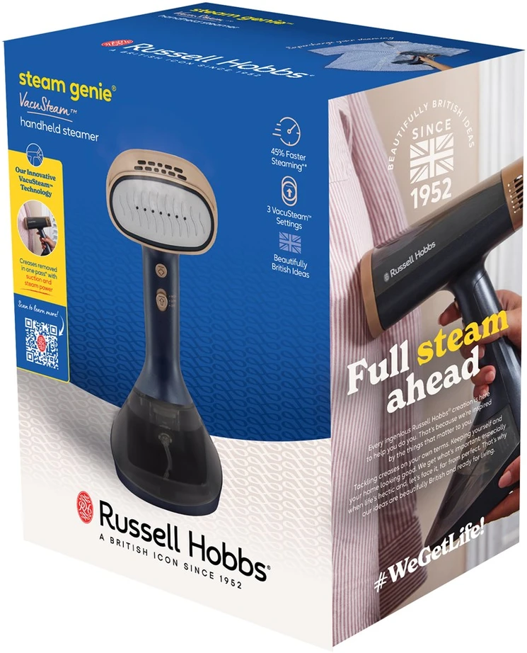 Russell Hobbs 28550-56 garment garintuvas Handheld garment garintuvas 0.2 L 1400 W Mėlyna, Gold