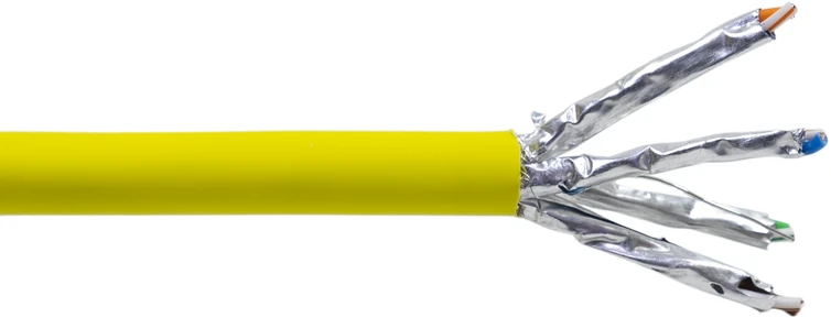 S/FTP CAT7 PNI SF07 kabelis, 10Gbps, 1000MHz, skirtas interneto ir stebėjimo sistemoms