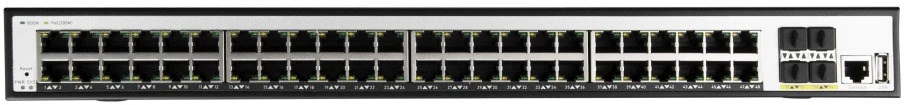 Šakotuvas BCS BCS-SP48G-4SFP-M tinklo komutatorius Valdomas Gigabit Ethernet (10/100/1000) Maitinimas per Eternetą (PoE) 1U