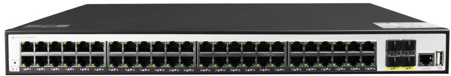 Šakotuvas BCS BCS-SP48G-4SFP-M tinklo komutatorius Valdomas Gigabit Ethernet (10/100/1000) Maitinimas per Eternetą (PoE) 1U