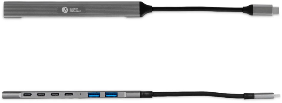 Pelė Bakker Elkhuizen BakkerElkhuizen USB-C Hub 7-in-1 (3 x USB-A + 4 x USB-C)