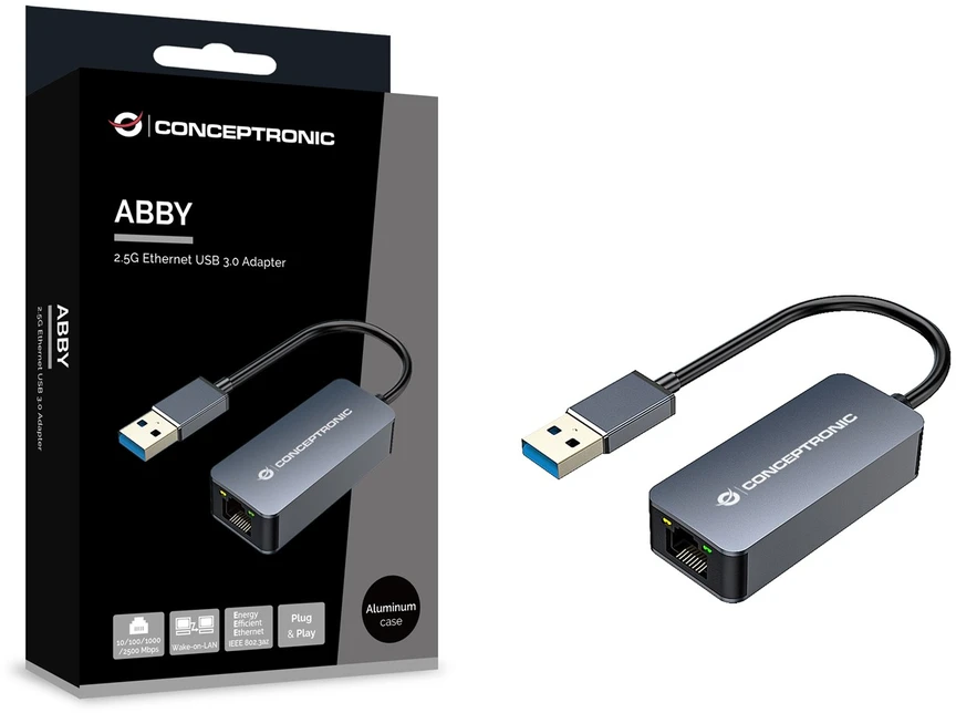 Carruzzo Conceptronic ABBY12G tinklo plokštė Eternetas 2500 Mbit/ai