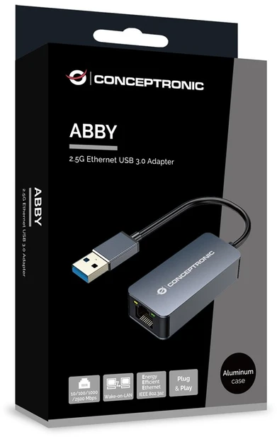 Carruzzo Conceptronic ABBY12G tinklo plokštė Eternetas 2500 Mbit/ai