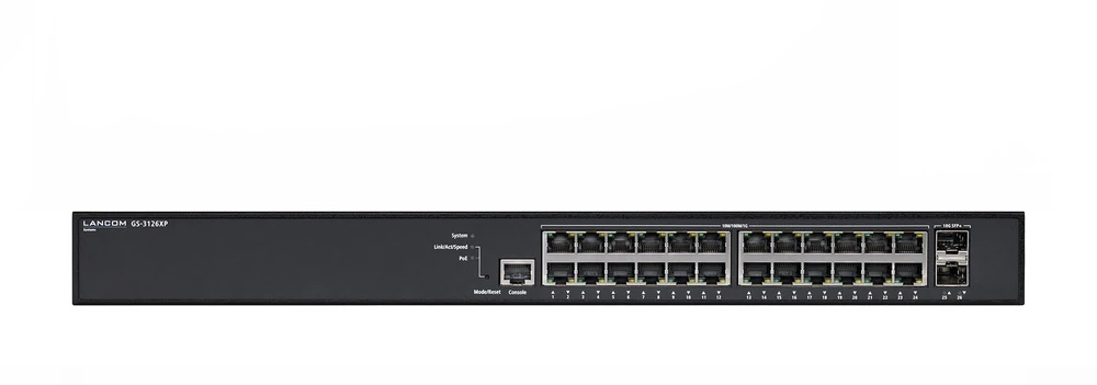 Tinklo Įranga - LANCOM GS-3126XP 24-Port Layer 3 Switch PoE+ 185W