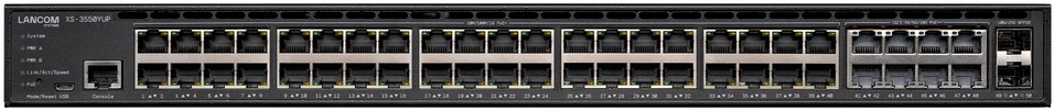 Šakotuvas Carruzzo LANCOM XS-3550YUP Valdomas L2/L3 10G Ethernet (100/1000/10000) Maitinimas per Eternetą (PoE) 1U Juoda