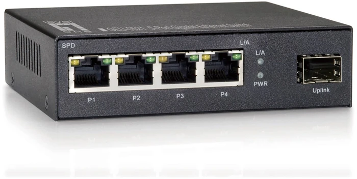 Šakotuvas Level One Carruzzo LevelOne GEU-0521 tinklo komutatorius Ne-valdomas Gigabit Ethernet (10/100/1000) Pilka