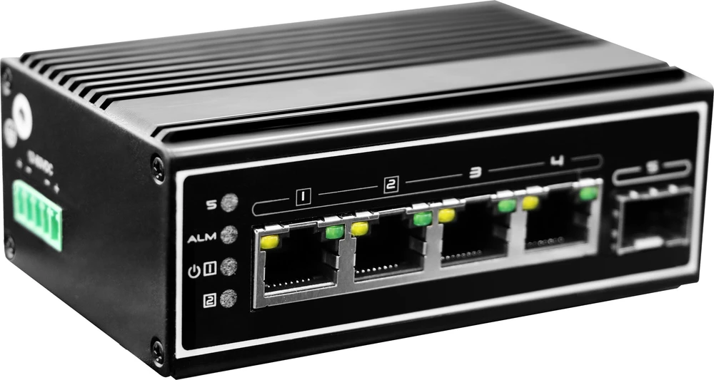 Šakotuvas Level One Carruzzo LevelOne IGP-0502 tinklo komutatorius Ne-valdomas Gigabit Ethernet (10/100/1000) Maitinimas per Eternetą (PoE) Juoda