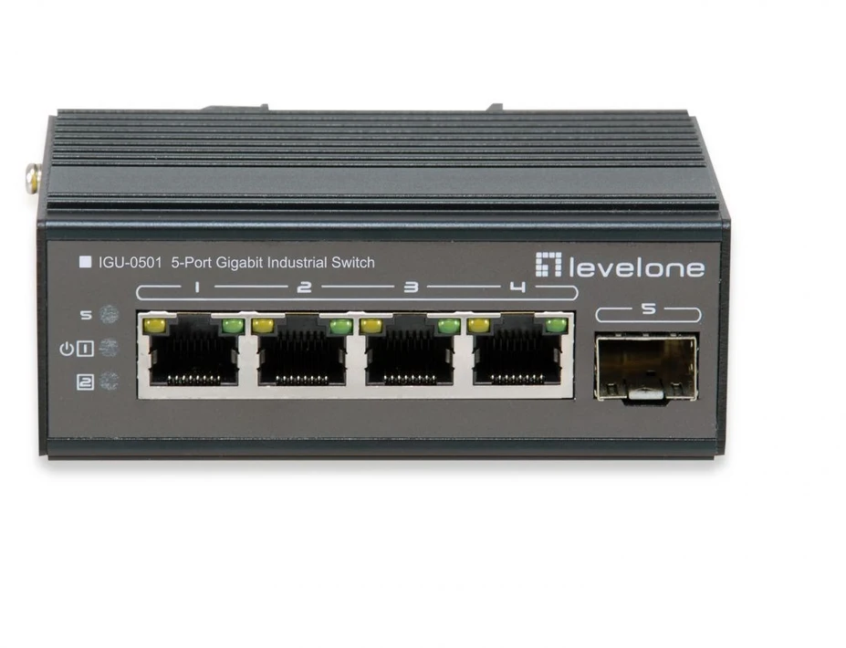 Šakotuvas Level One Carruzzo LevelOne IGU-0501 tinklo komutatorius Gigabit Ethernet (10/100/1000) Juoda