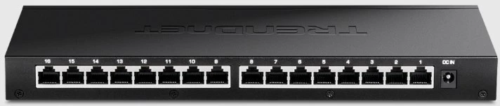 Šakotuvas Carruzzo Trendnet TEG-S3160 tinklo komutatorius Ne-valdomas 2.5G Ethernet (100/1000/2500) Desktopas Juoda