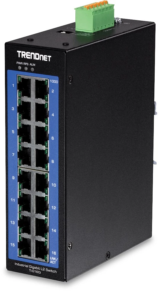 Šakotuvas Carruzzo Trendnet TI-G160i Valdomas L2 Gigabit Ethernet (10/100/1000) Juoda