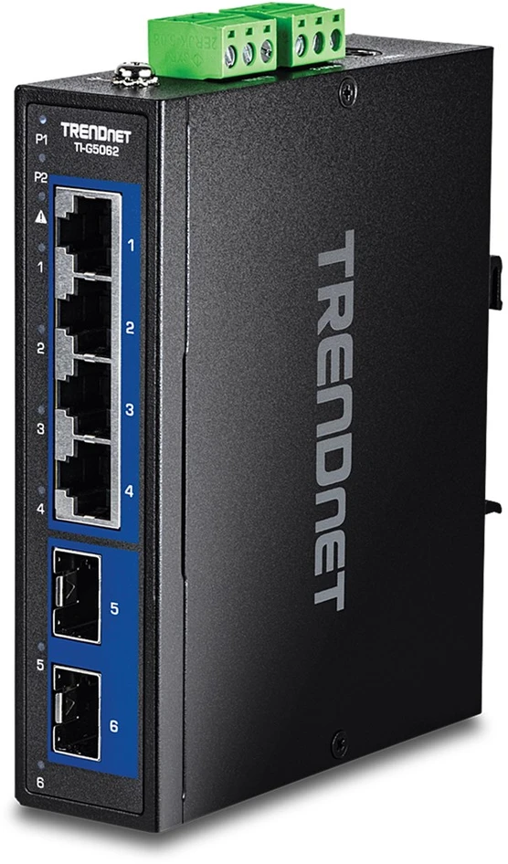 Šakotuvas Carruzzo Trendnet TI-G5062 tinklo komutatorius Ne-valdomas 2.5G Ethernet (100/1000/2500) Juoda