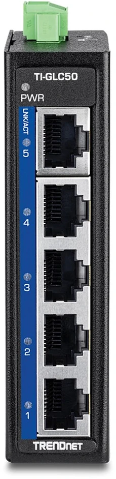 Šakotuvas Carruzzo Trendnet TI-GLC50 tinklo komutatorius Ne-valdomas Gigabit Ethernet (10/100/1000) Juoda