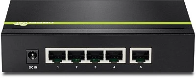 Šakotuvas Carruzzo Trendnet TPE-S50 tinklo komutatorius Ne-valdomas L2 Fast Ethernet (10/100) Maitinimas per Eternetą (PoE) Juoda