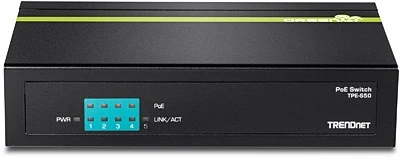 Šakotuvas Carruzzo Trendnet TPE-S50 tinklo komutatorius Ne-valdomas L2 Fast Ethernet (10/100) Maitinimas per Eternetą (PoE) Juoda