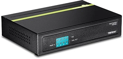 Šakotuvas Carruzzo Trendnet TPE-S50 tinklo komutatorius Ne-valdomas L2 Fast Ethernet (10/100) Maitinimas per Eternetą (PoE) Juoda