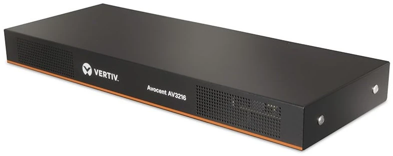 Carruzzo Vertiv Avocent AV 3216 KVM jungiklis Stovo montavimas Juoda
