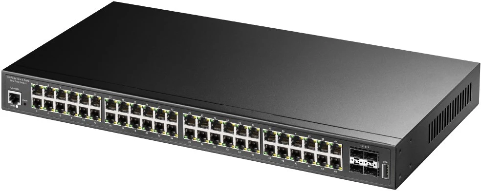Šakotuvas Cudy GS2048PS4 Valdomas L2 Gigabit Ethernet (10/100/1000) Maitinimas per Ethernet (PoE) Juodas