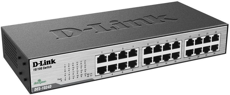 Šakotuvas Jungiklis D-Link DES-1024D/E (24x 10/100Mbps)