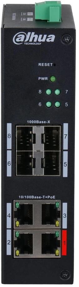 Šakotuvas SWITCH POE HS4408-4ET-96 4 PRIEVADŲ + 4 x SFP DAHUA