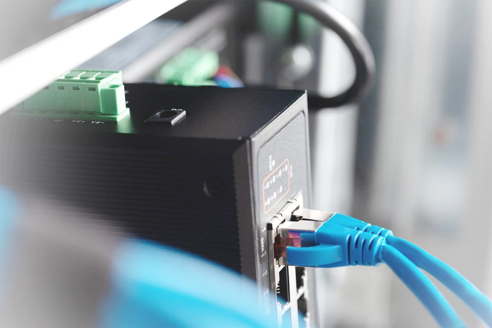 Šakotuvas Digitus INDUSTRIAL 7XGIGABIT POE SWITCH - 1XPD-PORT EXTENDED TEMP IN