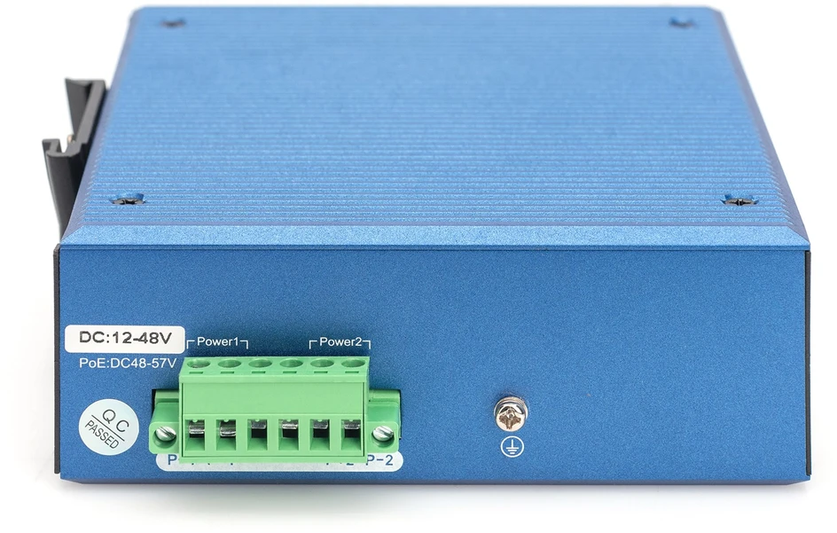 Šakotuvas Digitus DN-651153 tinklo komutatorius Ne-valdomas Gigabit Ethernet (10/100/1000) Maitinimas per Eternetą (PoE) Juoda, Mėlyna