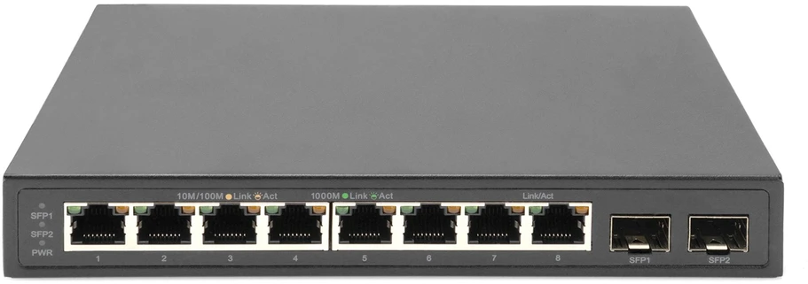 Šakotuvas Digitus DN-80067 tinklo komutatorius Ne-valdomas Gigabit Ethernet (10/100/1000) Juoda