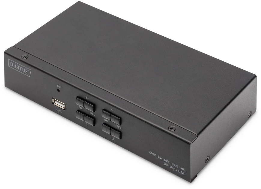 Digitus DS-12891 KVM jungiklis Juoda