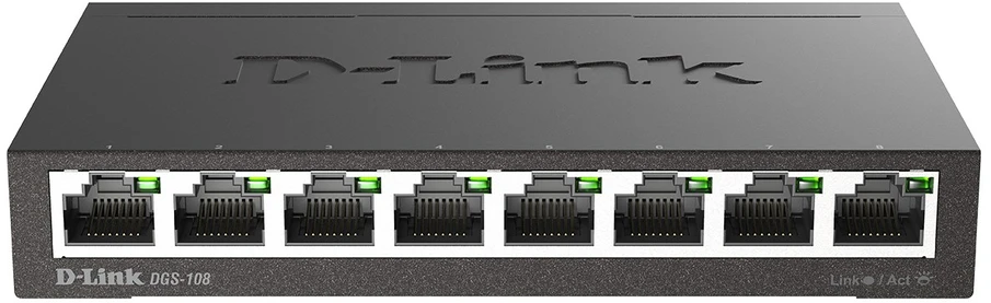 Šakotuvas SWITCH DGS-108/E 8 PRIEVADŲ D-Link
