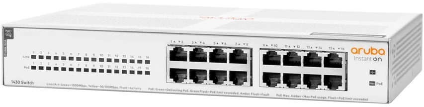 Šakotuvas Hp Enterprise Hewlett Packard (HP) HPE Aruba Instant On 1430 16G Class4 PoE 124W jungiklis