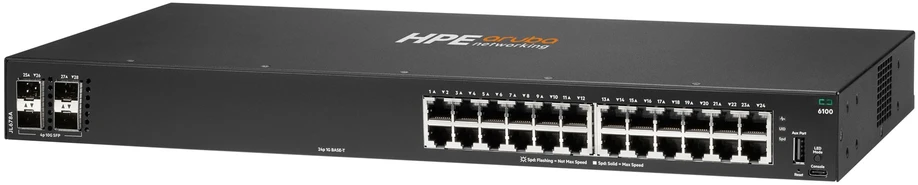 Šakotuvas Hewlett Packard (HP) ARUBA 6100 24G 4SFP+ SWCH STOCK - .