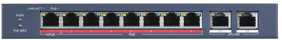 Šakotuvas SWITCH POE DS-3E0310HP-E 8 PRIEVADŲ Hikvision