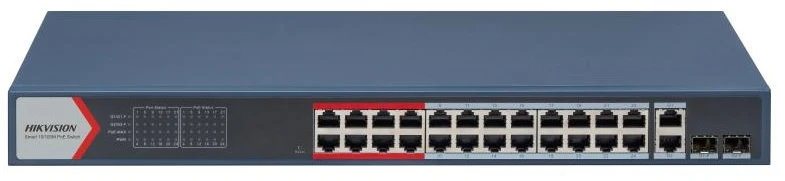 Šakotuvas Jungiklis POE DS-3E1326P-EI(B) 24 prievadų SFP Hikvision