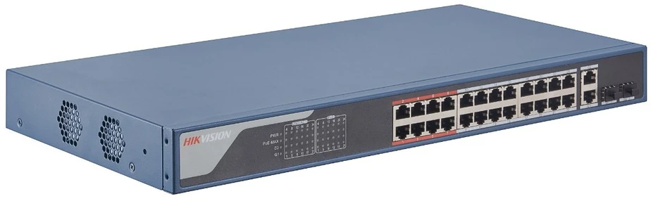 Šakotuvas Jungiklis POE DS-3E1326P-EI(B) 24 prievadų SFP Hikvision