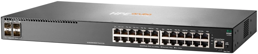 Šakotuvas Hp Enterprise Hewlett Packard (HP) HPE Aruba 2930F 24G 4SFP Swch Aruba 2930F 24G 4SFP Swch EU en