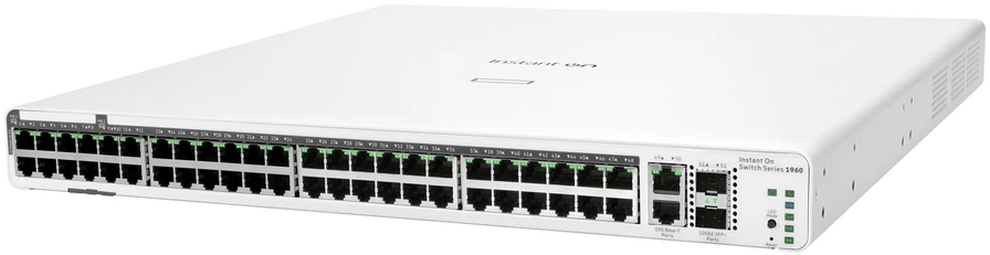 Šakotuvas „Hewlett Packard“ (HP) „HP Enterprise Aruba Instant On JL808A“ valdomas L2+, montuojamas ant stovo, 1 Gbps (RJ-45) jungčių kiekis: 48