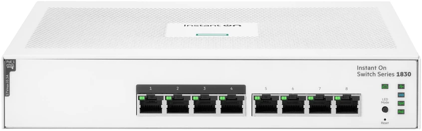 Šakotuvas Hewlett Packard (HP) HPE Aruba Instant On 1830 8G 65W jungiklis (JL811A)