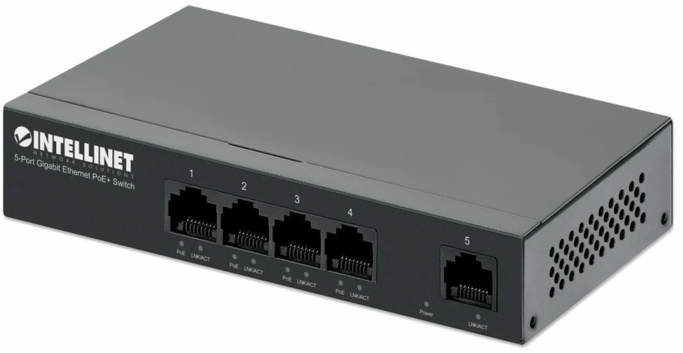 Šakotuvas ITL Intellinet 561792 tinklo komutatorius Gigabit Ethernet (10/100/1000) Maitinimas per Eternetą (PoE) Juoda