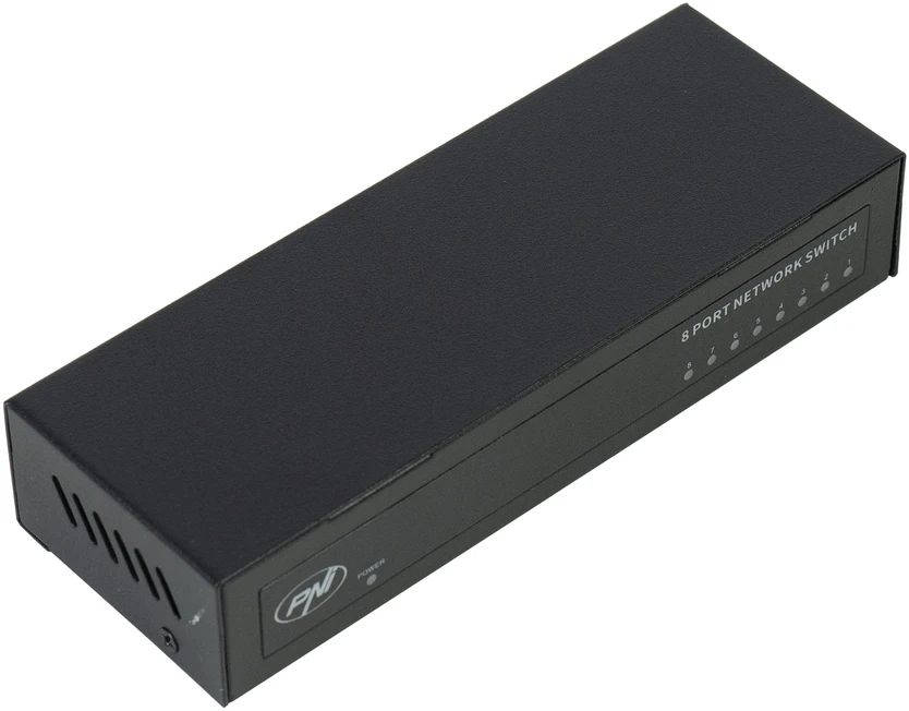 Šakotuvas Komutatorius PNI SW08 su 8 prievadais 10/100Mbps metaliniu korpusu