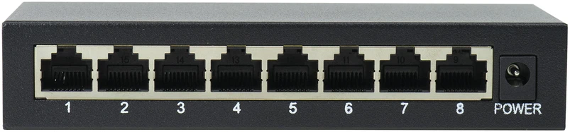 Šakotuvas Komutatorius PNI SW08 su 8 prievadais 10/100Mbps metaliniu korpusu