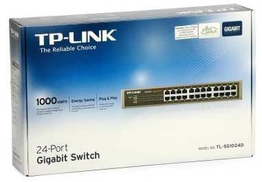 Šakotuvas TP-LINK 24 prievadų gigabito ECO komutatorius, 19 colių
