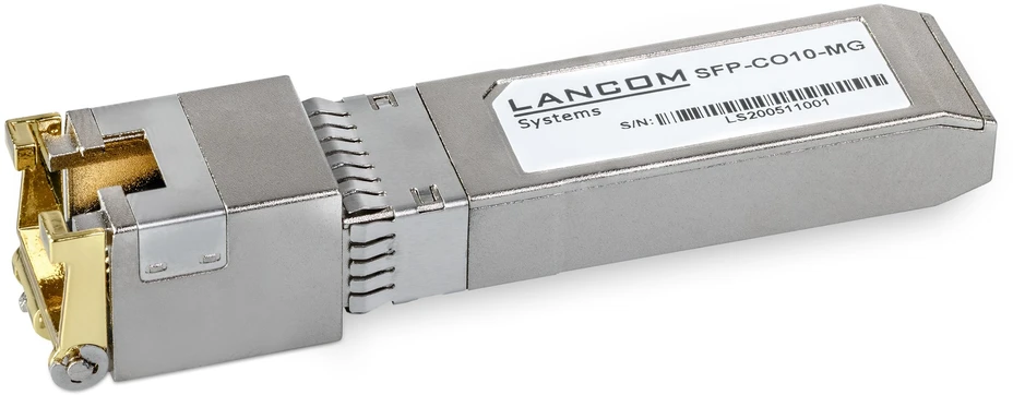 Šakotuvas LNC LANCOM SFP-CO10-MG tinklo siųstuvų-imtuvų modulis Varis 10000 Mbit/ai