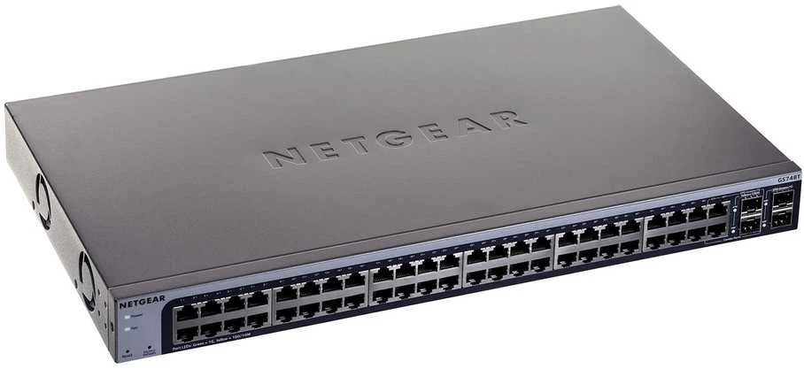 Šakotuvas NETGEAR GS748Tv6 valdomas L2/L3/L4 gigabito eternetas (10/100/1000)
