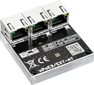 Šakotuvas POE komutatorius BCS POWER BCS-xPoE3/EXT-AT
