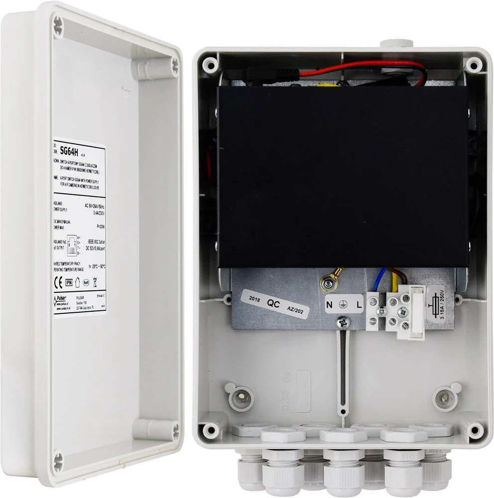 Šakotuvas SWITCH POE SG-64H 4 PRIEVADŲ PULSAR