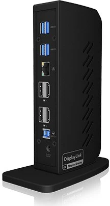 RaidSonic ICY BOX IB-DK2252AC kelių prijungimo stotelė nešiojamiesiems kompiuteriams ir kompiuteriams