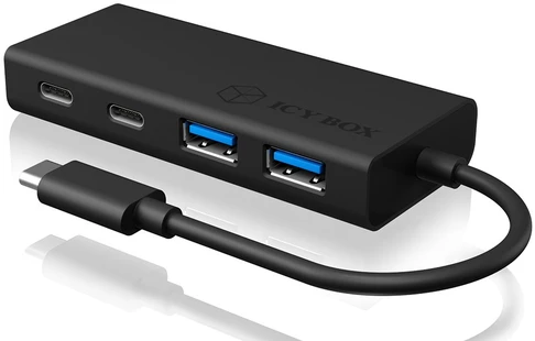 ICY BOX USB 3.0 HUB Type-C iki 2x Type-C ir 2x Type-A jungtys