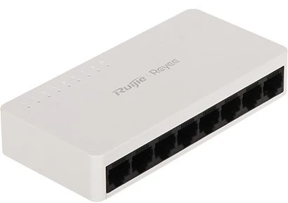 Šakotuvas Ruijie Networks RG-ES08G-L tinklo komutatorius Ne-valdomas Gigabit Ethernet (10/100/1000) Juoda