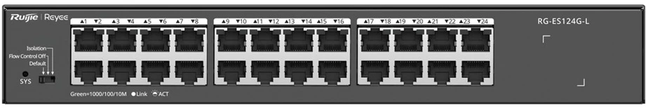 Šakotuvas Ruijie Networks Reyee RG-ES124G-L 24 prievadų komutatorius